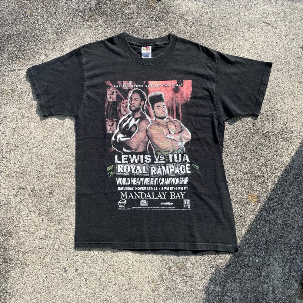 Vintage 2000 Boxing Lennox Lewis vs David Tua Shirt